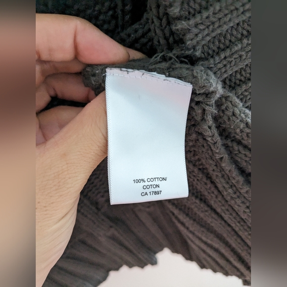 Banana Republic Cotton Dark Gray Knit Vest Size S - Picture 3 of 6